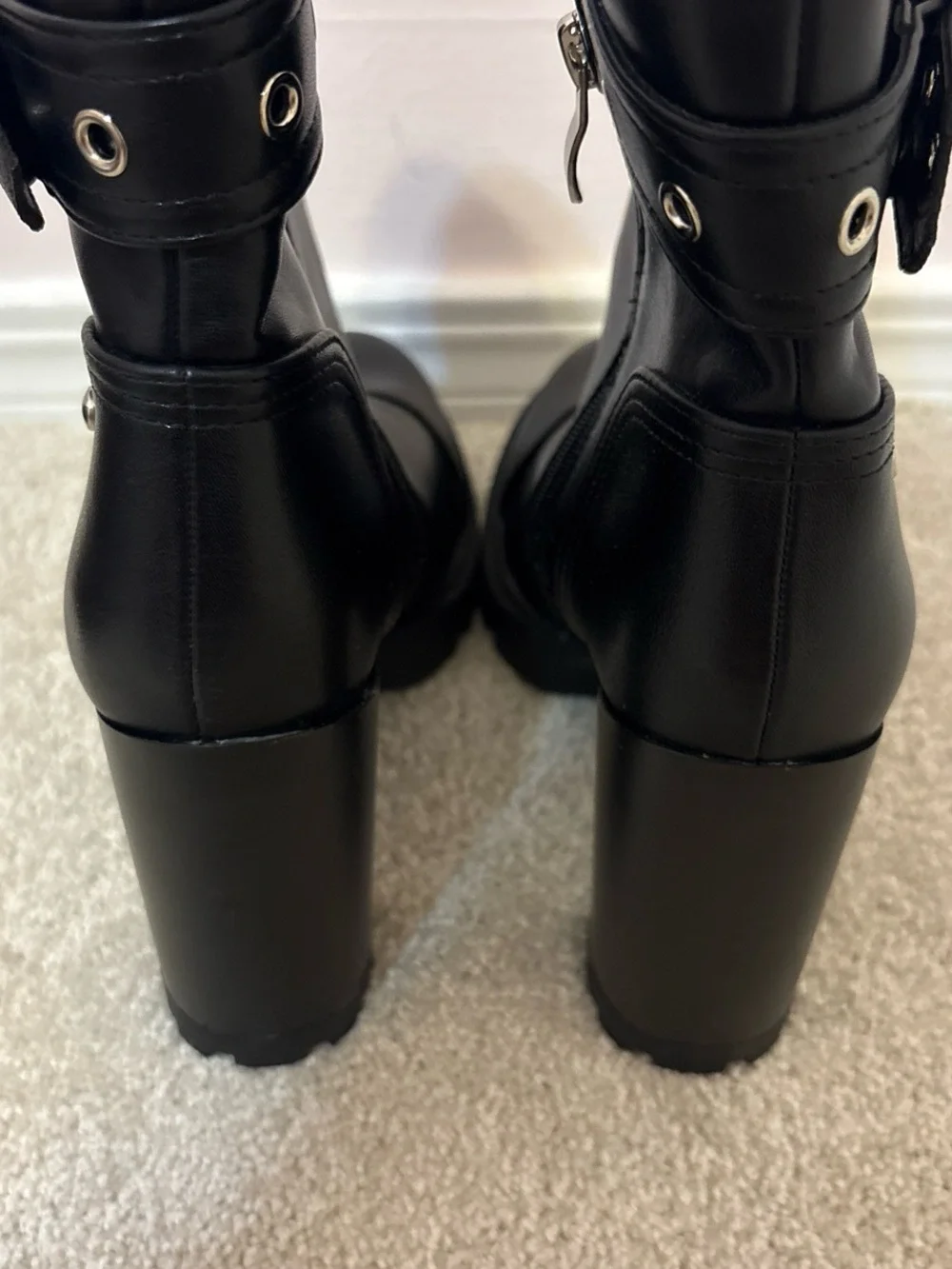 Azalea Wang Glasgow Booties in Black